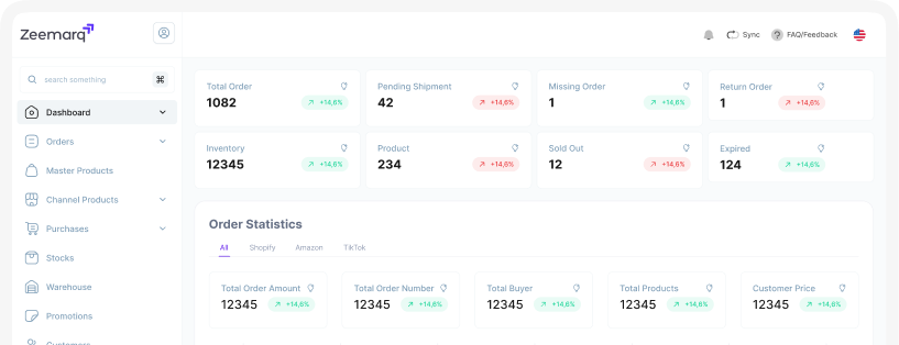 Zeemarq dashboard preview